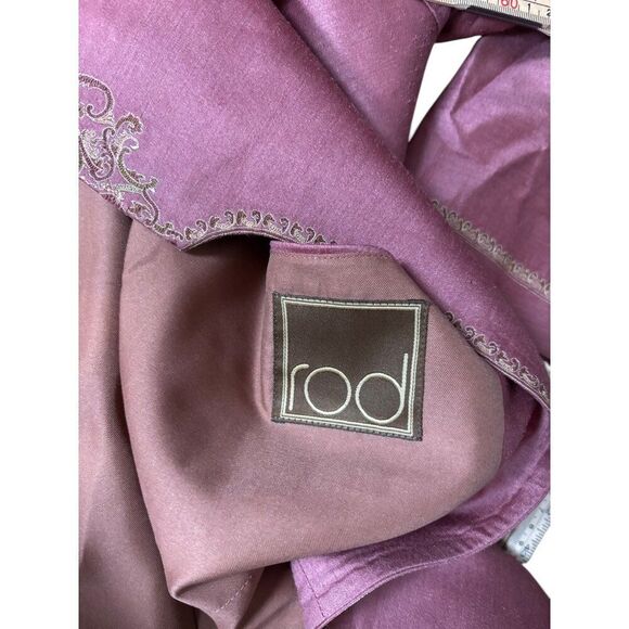 Rod Mens Embroidered Sherwani Long L Coat 105 Size Rose Pink Formal Attire Dry C - Picture 6 of 11